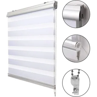 Sol Royal Doppelrollo SolDecor DK9 80 x 220 cm Weiß