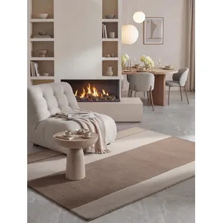 Villeroy & Boch Karola Wollteppich 200 x 290 cm Braun/Weiß