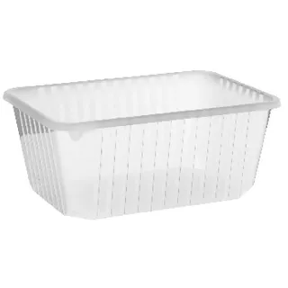 Rechteckschalen klar, 1200 ml (PP), 50 Stk.