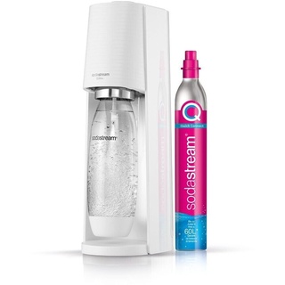 Sodastream Terra white + PET-Flasche 1 l + Zylinder