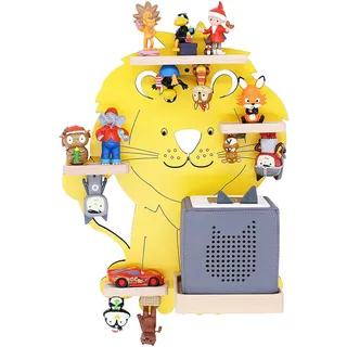 BOARTI Kinderregal Löwe 32 x 42 x 19 cm Holzwerkstoff gelb