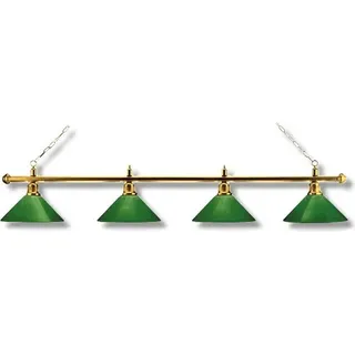 Leuchte London 4 Schirme, messing/grün - Blau