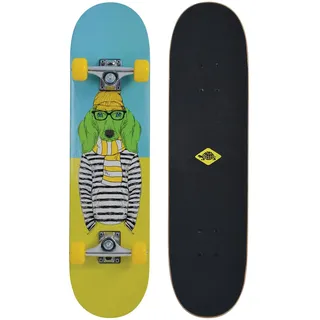Donic Schildkröt Kicker 31 Skateboard Blau/Gelb