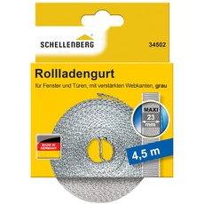 Bild von 34502 Rolladengurt 23 mm 4,5 m System MAXI, Rollladengurt, Gurtband, Rolladenband, grau