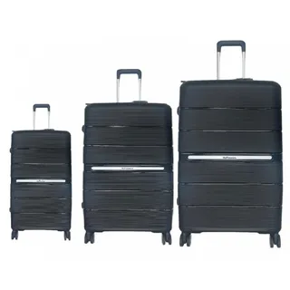 Hoffmanns Hartschalen Koffer-Set 3-tlg. schwarz