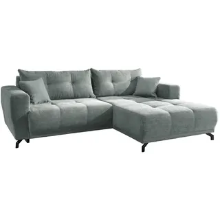 MID.YOU Ecksofa, Hellblau, & 246x177 cm,