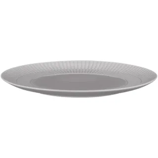 Seltmann Weiden Amina Silbergrau Frühstücksteller, 23 cm, Runder Kuchenteller mit dezentem Relief-Muster, Spülmaschinen- und Mikrowellenfest, Porzellan, Grau