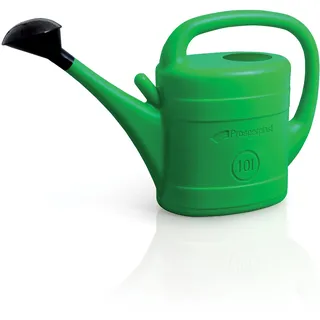 Prosperplast Gießkanne 10 Liter | grün | für Haus & Garten | aus robustem Kunststoff | Gartengießkanne mit Abnehmbarer Brause | zur einfachen Bewässerung von Blumen, Pflanzen & Bäumen | Haus & Garten