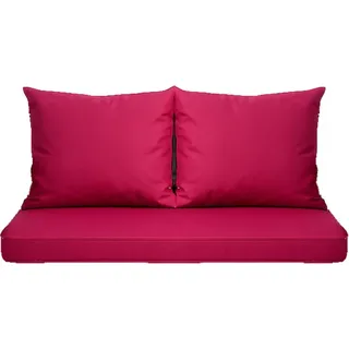Setgarden Mix-Techno Gartenkissen Für Polyrattan Möbel 130×50×50 cm – Kissen Für 2 Sitzer Gartensofa 1tlg Rose