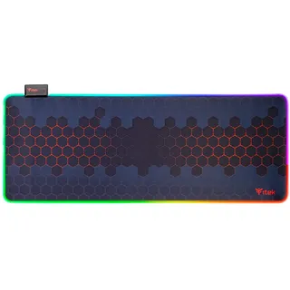 Itek E1 Gaming-Mauspad, RGB, XXL 800×300×3 mm, maximale Präzision, waschbar, rutschfest, Premium-Materialien, RGB-Beleuchtung mit 12 Modi