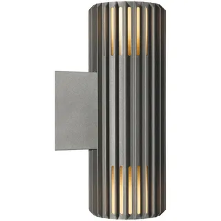 Nordlux AUßENWANDLEUCHTE , Anthrazit , Metall , zylindrisch , 33.7 cm , Lampen & Leuchten, Leuchtenserien