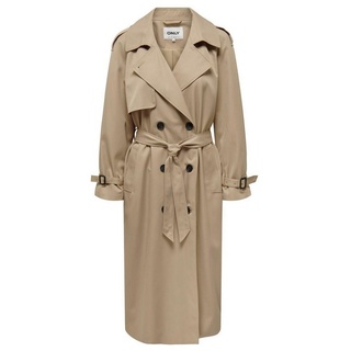 Only Damen Onlchloe Double B. Otw Noos Trenchcoat, Tannin, XL