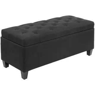 Homcom Sitzbank Polsterbank mit Stauraum Armlehnen Polyester Schaumstoff,