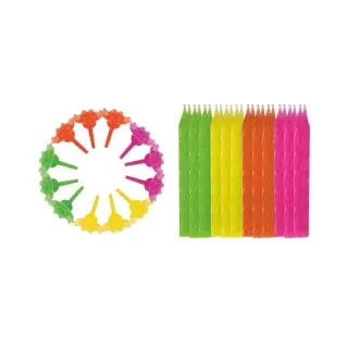 Stylex Geburtstagskerzen-Set 36 St. bunt