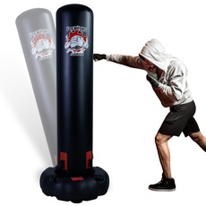 ZERRO Boxsack Kinder Erwachsene Freistehender Aufblasbare Standboxsack Kinder Boxing Trainer Heavy Duty, Mit Pumpe