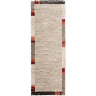 OCI DIE TEPPICHMARKE Castle Flora Webteppich 80 x 200 cm Braun/Beige