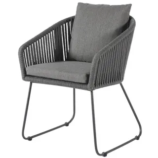 Diamond Garden Kos Stuhl Edelstahl/Rope inkl. Sitz- und Rückenkissen