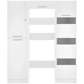 Respekta Waschmaschinenschrank Clara 200 x 167,4 x 67,6 cm Weiß
