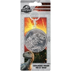 Jurassic World Metall Schlüsselanhänger mit Relief 7,5x0,5x17,5 cm