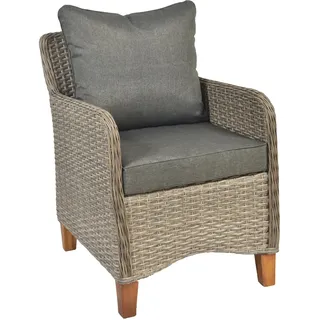 Merxx Avellino Gartensessel 59 x 83 x 77 cm beige 2 St.