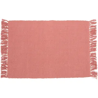 OBI Baumwoll Teppich Uni Terracotta 50 x 80 cm