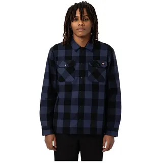 Dickies Sherpa Sacramento Lined Langarmhemd - Navy Blue - XL