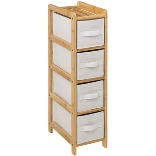 5 five simply smart 5five Regal mit 4 Körben Tidy Box aus Bambus