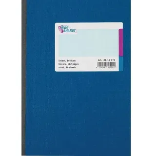 KÖNIG & EBHARDT Geschäftsbuch A5 liniert, blau 96 Blatt