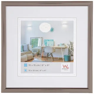 walther design Bilderrahmen New Lifestyle grau 10x15 cm 2er Set