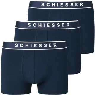 SCHIESSER Herren 3 PACK Boxershorts Bio Baumwolle Multipack - Gr.: 6