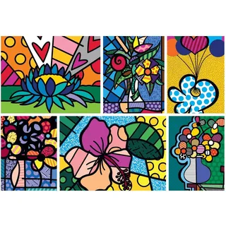 Bluebird Puzzle Puzzle Romero Britto Blumen 2000 Teile