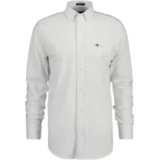 GANT Herren. Reg Jersey Pique Shirt Klassisches Hemd, weiß XL EU