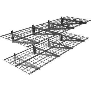 ERGOSOLID PG26B – Wandregal aus Stahl bis 90kg pro Ablage, Schwarz