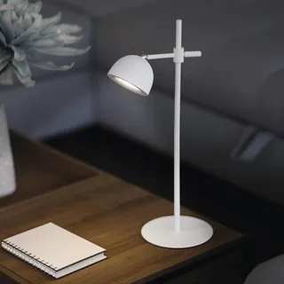 EMOS LED Akku-Tischlampe Sophie 4,2W, Helligkeit 200lm, 1200mAh Li-Ion Akku mit 33h Leuchtdauer, multifunktionelle 4in1 Leuchte, dimmbar, Neutralweiß (4000K), 1,5m USB-C/A Ladekabel, weiß