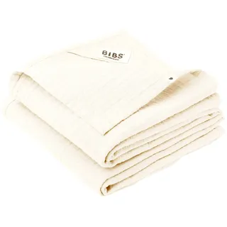 Bibs Muslin Cloth Mulltücher 2-Pack, 100% Bio-Baumwolle, 70x70 cm, Ivory