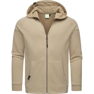 Sweatjacke RAGWEAR "Kapuzensweatjacke Zenway", Herren, Gr. M, beige (sand), Obermaterial: 70% Baumwolle CO. 30% Polyester PES., Sweatjacken Sweatjacke