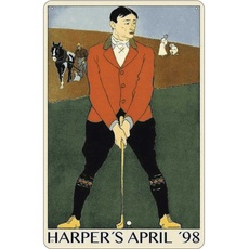Blechschild 20x30 cm - Golf Harper`s April 98