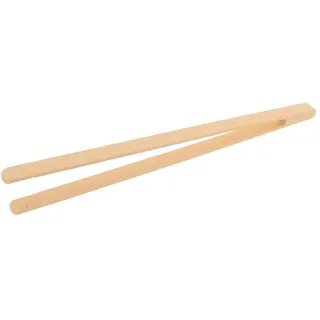 10x HOFMEISTER® Grillzange Holz 40 cm - Holzzange lang für Wurst, Steaks & Gemüse auf dem BBQ, fester Griff beim Grillen dank Rillen-Fräsung, hygienisch & hitzebeständig, Zange Buchenholz