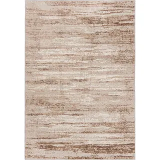 Mazovia Teppich Beige Modern Abstrakt - Wohnzimmer, Schlafzimmer, Esszimmer, Büro, Kurzflor Rechteckig - ® Zertifikat, Braun - 140 x 200 cm - Braun