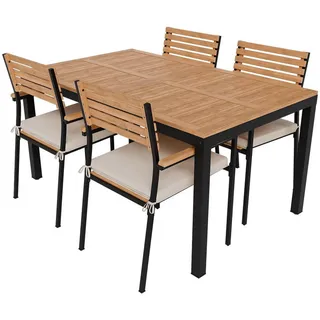 Juskys Rhodos Set 5-tlg. Beige