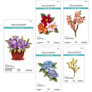 Spellbinders Susan Tierney-Cockburn BD-0865 Nature's Botanical Garden Stanzschablonen-Set aus der Nature's Botanical Garden Kollektion