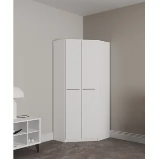 Priess Eckschrank Barcelona 78 x 193 x 78 cm Weiß
