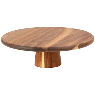 E-ROOM TREND Etagere Tortenständer/Cupcake Ständer aus Holz 1 Etagen | Groß | Kuchenplatte Kuchenständer Halter Turm Servierständer mit Sockel | Für Geburtstagsparty Nachmittagstee Babyparty (MDP01L)