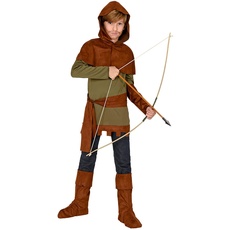 "ROBIN OF SHERWOOD" (coat, arm guard, hooded capelet, belt, boot covers) - (128 cm / 5-7 Years)