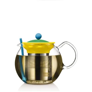 ASSAM Teepresse mit Edelstahlfilter, 1,0 l, 34 oz und Löffel, 14 cm - MOMA