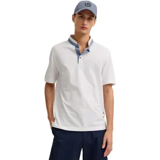 bugatti Herren Poloshirt Modern Fit aus Baumwolle mit Stehkragen