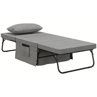 Gästebett - Klappbett - Schlafsofa - Faltbett - Sessel - 8 cm Matratze - 5 Höhen verstellbar