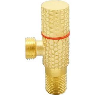 INF Verlängertes, Verdicktes Universal Messing Eckventil - Warm- und Kaltwassermischer mit Rundem Wabenmuster