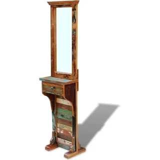 vidaXL Garderobenspiegel Altholz 47x23x180 cm