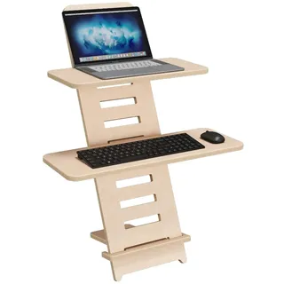 Standing Desk | Stehpult | Schreibtischaufsatz | Laptop Ständer Holz | Stehpult Aufsatz Schreibtisch | Laptopdesk | Stehpulte | Laptopständer | höhenverstellbarer Schreibtischaufsatz | Made in EU